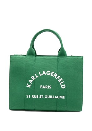 Karl Lagerfeld logo-print tote bag - Green
