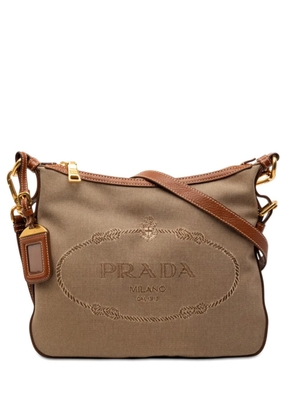 Prada Pre-Owned 2000-2025 Canvas Canapa Logo crossbody bag - Brown