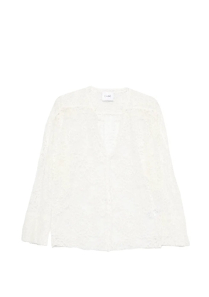 Nude lace blouse - White