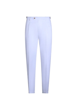 Berwich pleated trousers - White