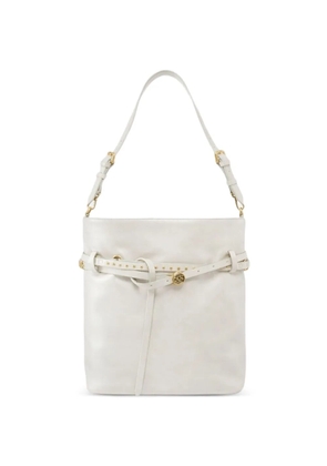 PINKO studded leather shoulder bag - White