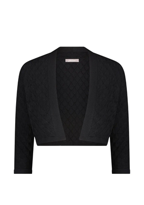 Lela Rose open-front knit bolero - Black