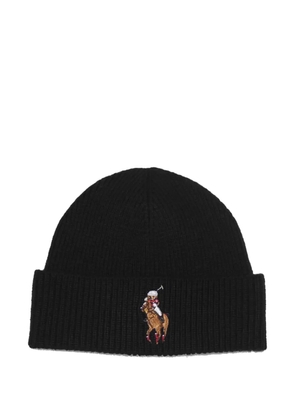 Polo Ralph Lauren Riding Polo Bear beanie hat - Black
