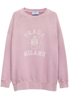 Prada logo-print sweatshirt - Purple