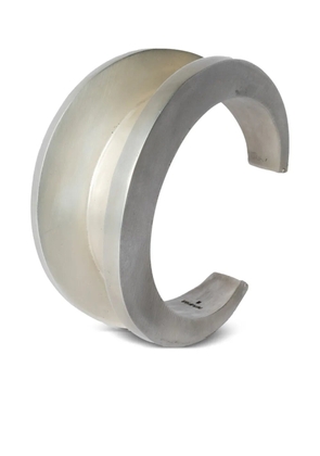 Parts of Four Crescent Channel bracelet - Silver