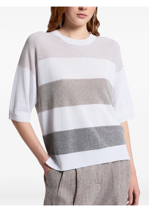Peserico striped knitwear - White