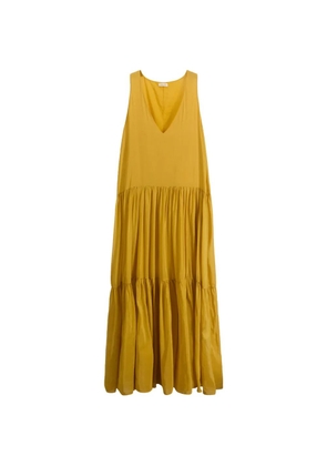 Roberto Collina V-neck maxi dress - Yellow