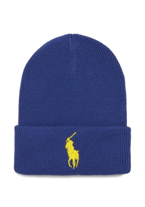 Polo Ralph Lauren Big Pony cuff beanie hat - Blue