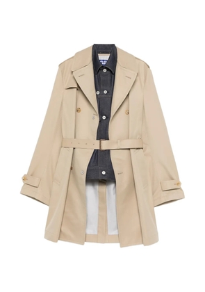 Junya Watanabe MAN douuble-breasted coat - Neutrals