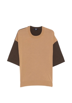 Comme des Garçons Homme colour-block T-shirt - Brown