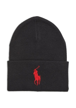 Polo Ralph Lauren Big Pony cuff beanie hat - Black