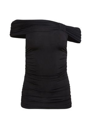 Toccin Teagan off-the-shoulder ruched top - Black