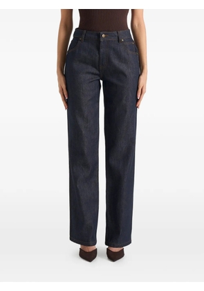 Manière De Voir contrast-stitch jeans - Blue