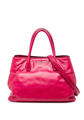Miu Miu Pre-Owned 2010-2025 Vitello Lux satchel - Pink