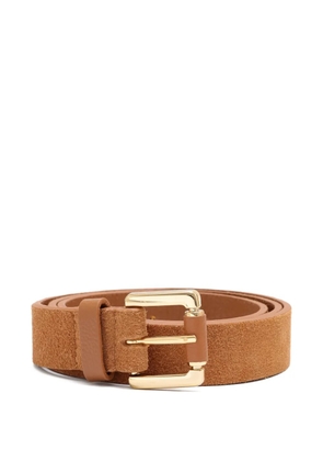 Sarah Chofakian Strata suede belt - Neutrals