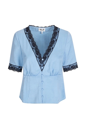 Baum Und Pferdgarten Melonie V-neck top - Blue