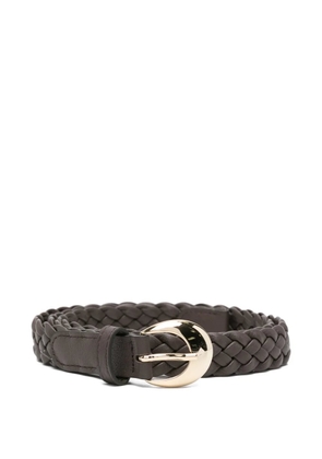 Tagliatore braided buckle belt - Brown