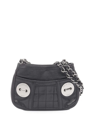 CHANEL Pre-Owned 2004-2005 Calfskin Chocolate Bar shoulder bag - Black