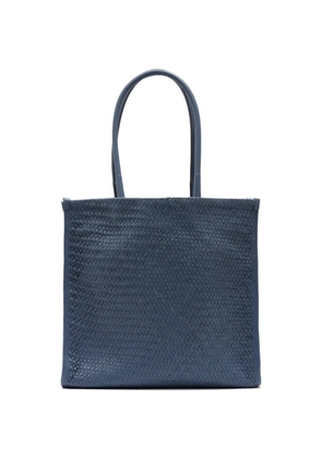Sarah Chofakian Tresse woven leather tote bag - Blue