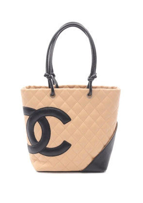 CHANEL Pre-Owned 2005-2006 Medium Lambskin Cambon Ligne tote bag - Brown