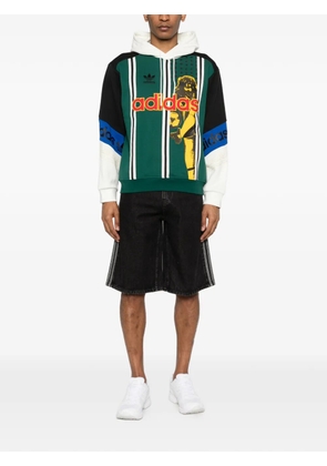 adidas graphic print hoodie - Green
