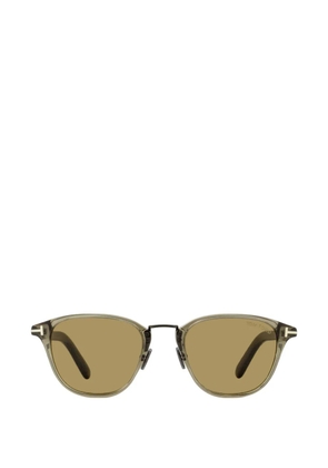 TOM FORD Eyewear metal-bridge geometric-frame sunglasses - Grey