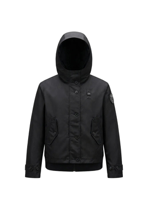 Blauer Marcella hooded button jacket - Black