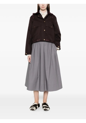 Moncler button hooded jacket - Purple