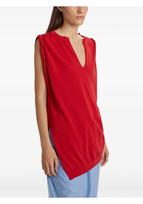 Phisique Du Role v-neck sleeveless top - Red