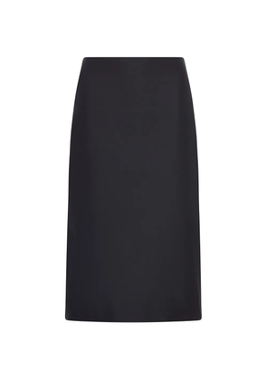 Jil Sander high-waisted slit midi skirt - Black