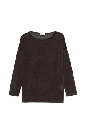 P.A.R.O.S.H. Baby Girl dropped-sleeve sweater - Brown