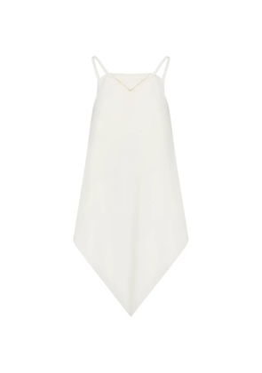 Balenciaga asymmetric square-neckl top - Neutrals