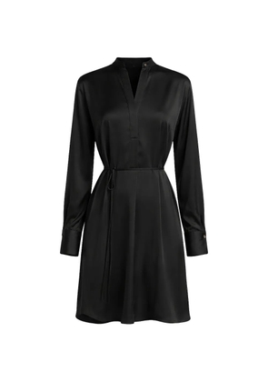 Vince tie-waist mini dress - Black