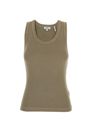 AGOLDE ribbed-knit tank top - Green