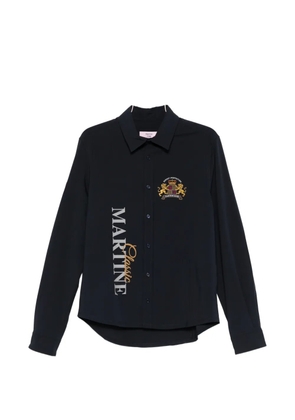 Martine Rose embroidery shirt - Blue