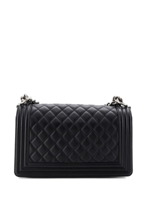 CHANEL Pre-Owned Boy Flap Bag Quilted Lambskin Old Medium shoulder bag - Black