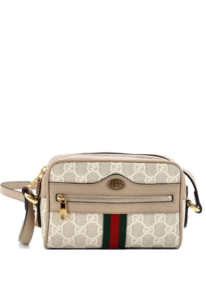 Gucci Pre-Owned Ophidia Shoulder Bag GG Coated Canvas Mini crossbody bag - Neutrals