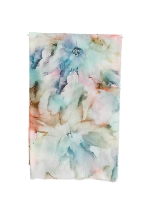 D'aniello floral scarf - Blue