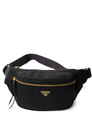 Prada Re-Nylon and Saffiano leather belt bag - Black