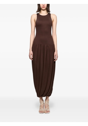 Atu Body Couture gathered midi dress - Brown
