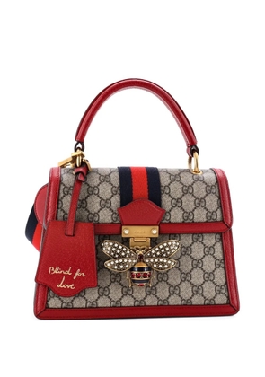 Gucci Pre-Owned Queen Margaret Top Handle Bag GG Coated Canvas with Leather Small satchel - Red