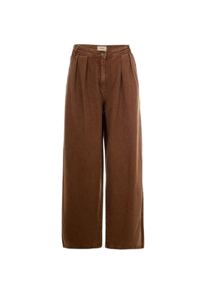 Sessùn pleated baggy trousers - Brown
