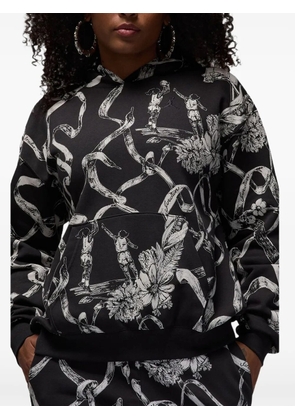 Jordan Brooklyn printed hoodie - Black