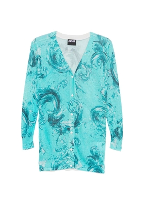 Versace Jeans Couture printed cardigan - Blue