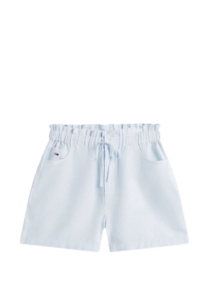 Tommy Hilfiger striped-pattern drawstring-fastening shorts - Blue