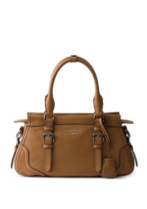 Prada large leather tote bag - Brown