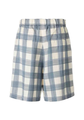 Jil Sander check-pattern shorts - Blue