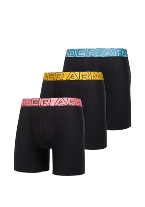 Under Armour logo waistband boxer briefs (set of three) - Black