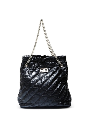 Balenciaga Pre-Owned 2020s Crush quilted chain tote bag - Black