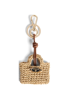 PUCCI mini bag charm - Neutrals